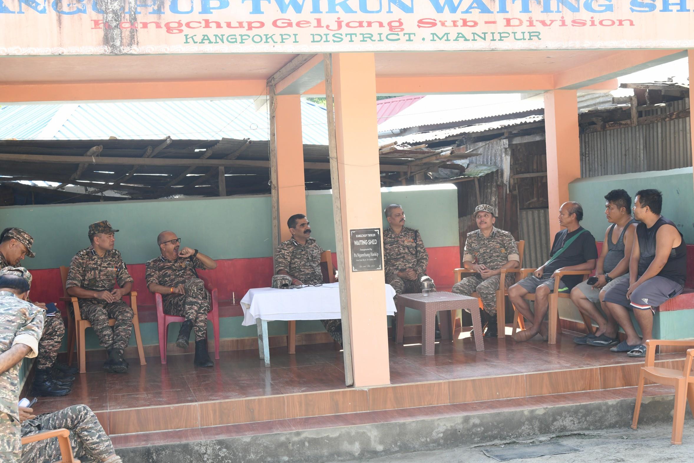 Interaction with local villagers at Twikon Kangpokpi on 31.10.2025.